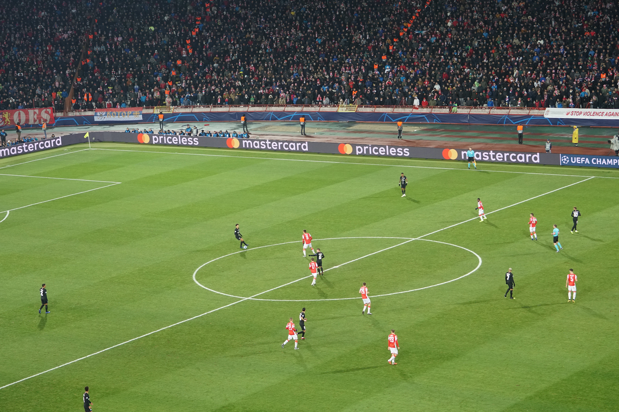 試合視察　CL  FK CrvenaZvezda vs PSG 